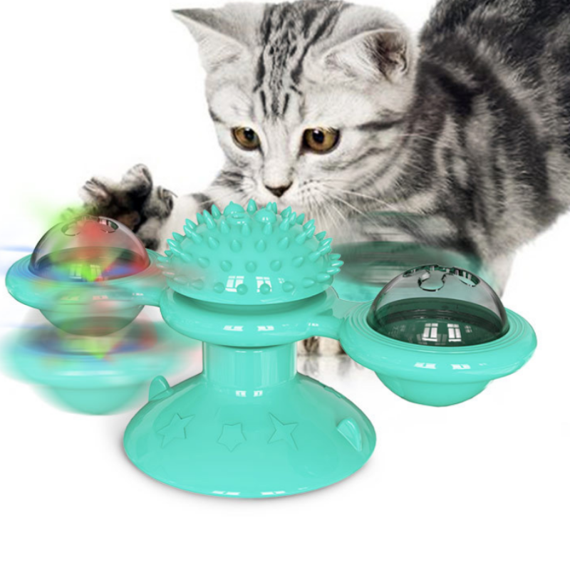 Cat Toy Fidget Spinner Blue