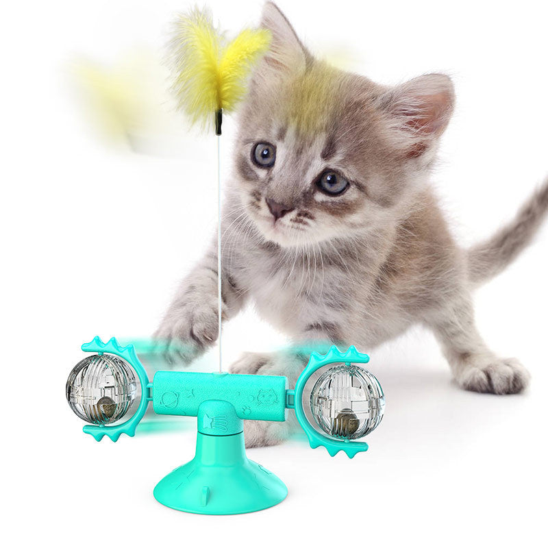 Cat Toy Fidget Spinner Blue