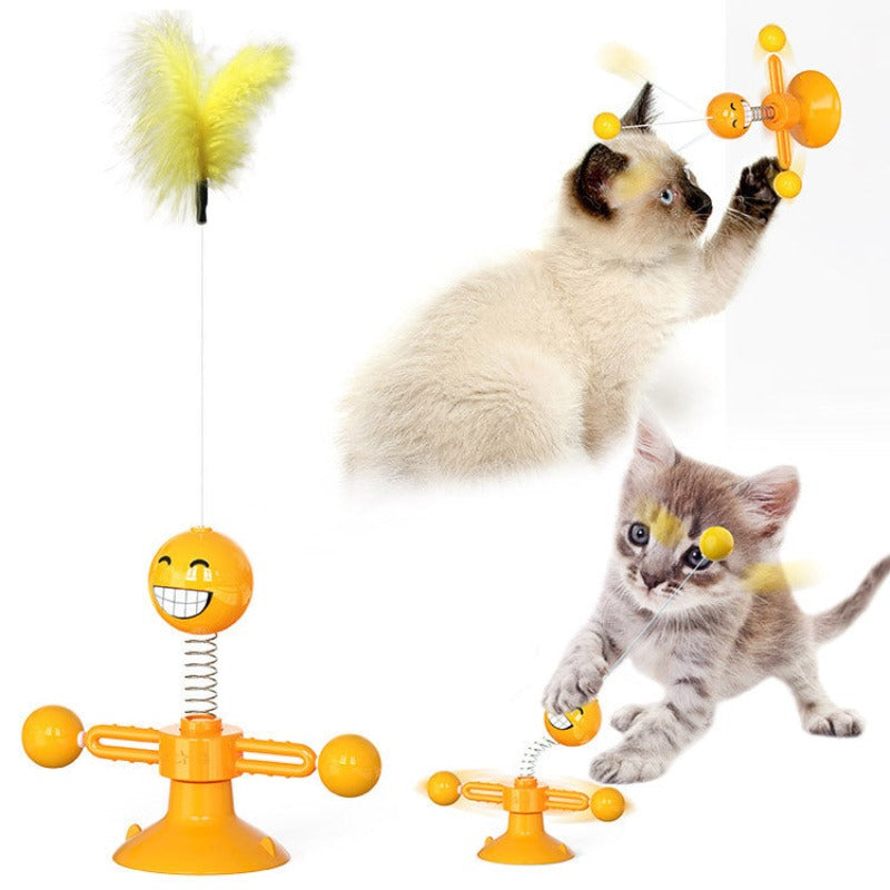 Cat Toy fidget Spinner Orange