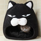 Cat House Sleep Nest Bed Black