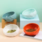 Pakypet Ceramic Dog Food Bowls with Wooden Base