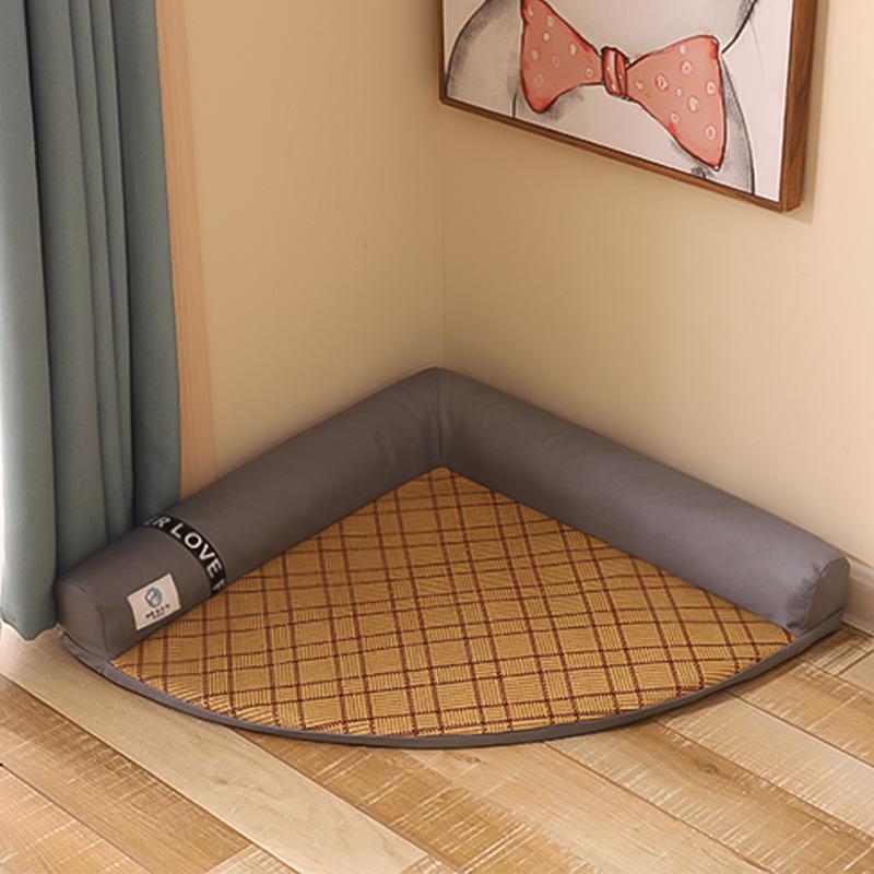 Dog Angle Mat Bed Gray