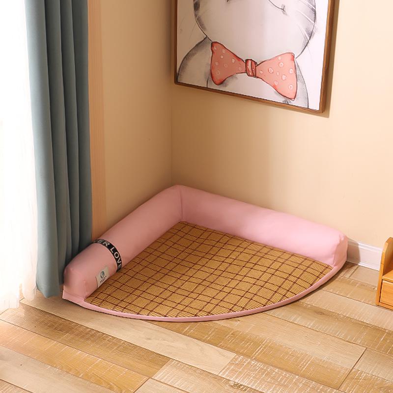 Dog Angle Mat Bed Pink