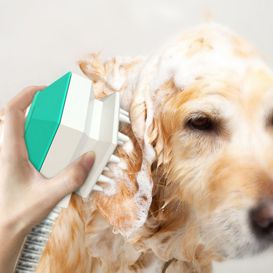 Dog Bath Shower Head Massage Brush