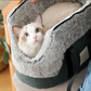 Comfy Pet Carrier Shoulder Bag Gray