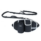 Hands-Free Dog Leash with Waist Pouch Black