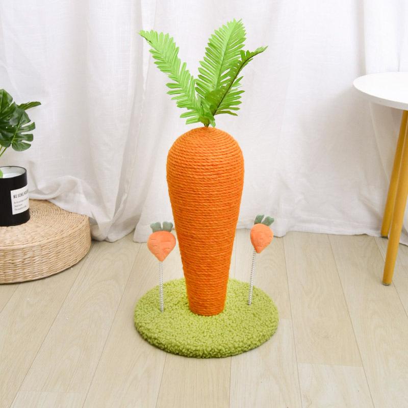 Carrot-Shaped Cat Scratching Post